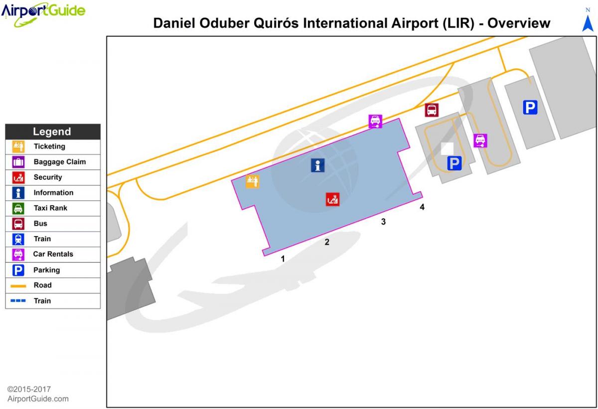 kaart Libeeria lennujaama terminal