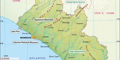 Kaart Libeeria