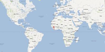 Libeeria asukoha kohta world map